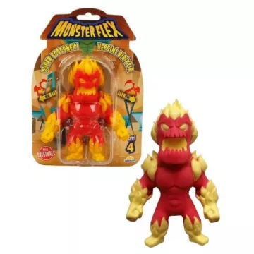 Monster Flex: Figurină monstru care poate fi întins, seria 4 - Fire Monster