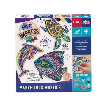 Conjunto de Mosaico de Animais Marinhos - 3 peças - .Imagem