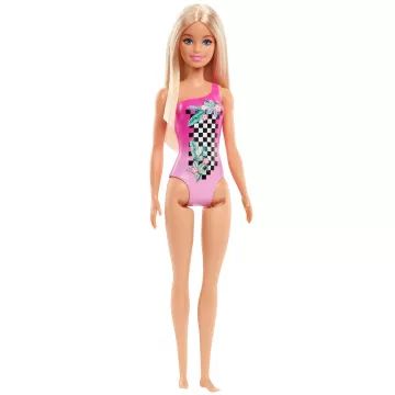 Barbie: Barbie blondinka, v rožnatih kopalkah - .slika