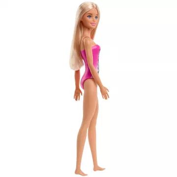 Barbie: Barbie blondinka, v rožnatih kopalkah - .slika