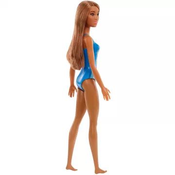 Barbie: Barbie rjavolaska, v modrih kopalkah - .slika