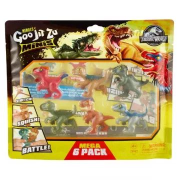 Goo Jit Zu: Jurassic World stiepjamās mini figūriņu komplekts - 6 gab. - .attēls