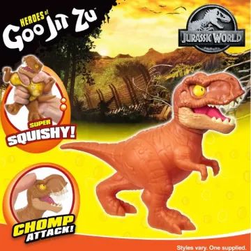 Goo Jit Zu: Podróż do Jurassic World, elastyczna figurka akcji - T-Rex - .zdjęcie 