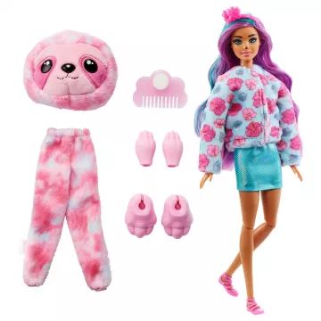 Barbie: Cutie Reveal presenečenje lutka, serija 2 - lenivec - .slika