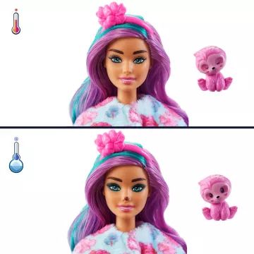 Barbie: Cutie Reveal presenečenje lutka, serija 2 - lenivec - .slika