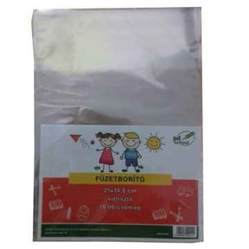 PD School: Füzetborító A/5, víztiszta, 10 db-os