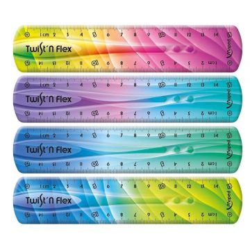 Maped: Twist n Flex Decor värviriba joonlaud, 15 cm - mitu varianti - .pilt