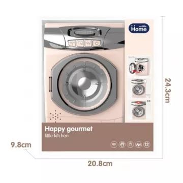 Happy Gourmet: Legetøjsvaskemaskine - beige - .billede