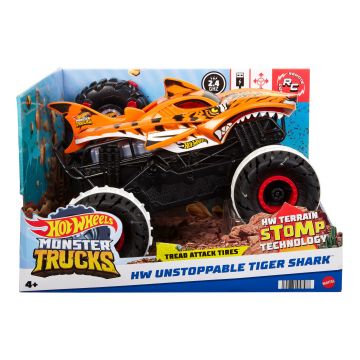 Hot Wheels: Monster Trucks RC terepmászó - Tiger Shark - . kép