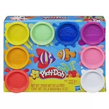 Play-Doh: Set de plastilina curcubeu cu 8 borcănașe de plastilină - .foto