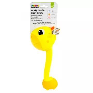 Lamaze: Bolondos zsiráf babajáték hangokkal - 27 cm - . kép