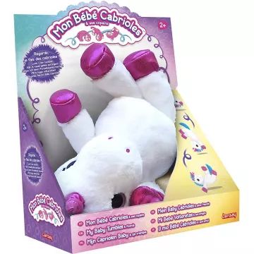 Een baby eenhoornfiguurtje dat rolt - .afbeelding
