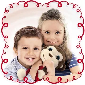 Baby-apenfiguur die rolt - .afbeelding