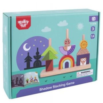 Tooky Toy: Montessori puidust ehitusmäng - Päeva- ja ööretked - .pilt