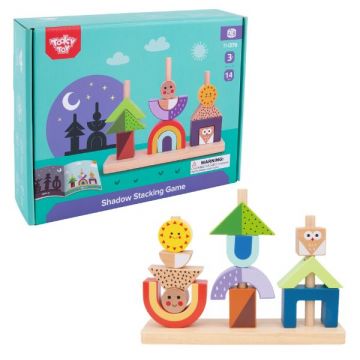 Tooky Toy: Montessori puidust ehitusmäng - Päeva- ja ööretked - .pilt