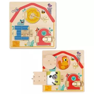 Tooky Toy: Quadro de atividades com fechaduras - .Imagem