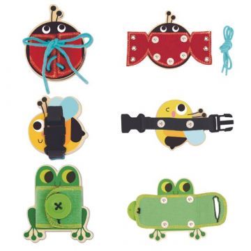 Tooky Toy: 2 em 1 quebra-cabeça de formas de animais e tábua de atividades - .Imagem