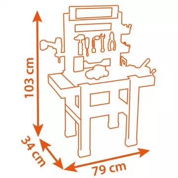 Black and Decker: Bancă de lucru - 92 de piese - .foto