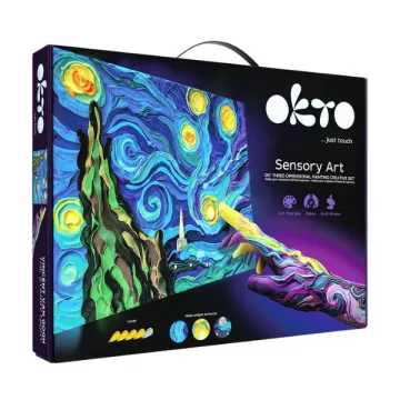 OKTO Sensory Art: Set de plastilină pentru realizarea imaginilor, Vincent van Gogh - Noapte înstelată
