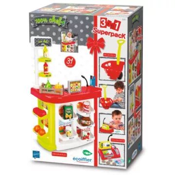 Ecoiffier: Komplet za igranje Supermarket 3-v-1 - .slika