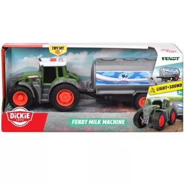 Dickie: Traktor Fendt z mlečno cisterno - z svetlobnimi in zvočnimi učinki - .slika