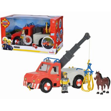 Sam, a tűzoltó: Phoenix állatmentő autó daruval és ló figurával - . kép