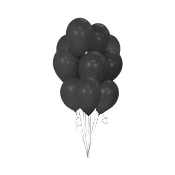 Lepota in čar: Komplet 10 črnih balonov - .slika
