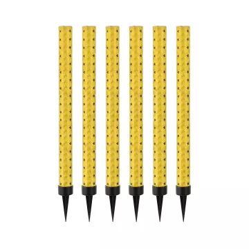 Fontana pirotecnica per torte color oro, 18 cm – set da 6 pezzi
