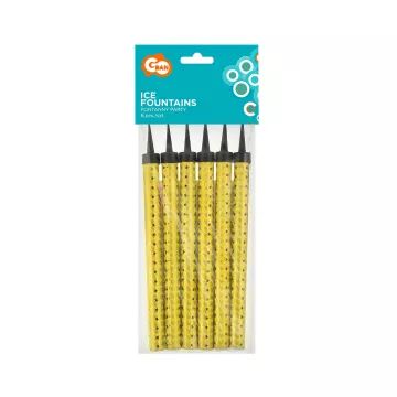 Set mit 6 goldenen Tortenfontänen - 18 cm - . bild aus
