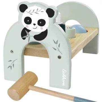 Eichhorn: Ławka warsztatowa z młotkiem, wzór panda - drewniana zabawka - .zdjęcie 