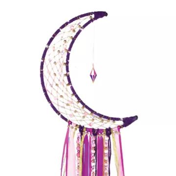Make It Real: Conjunto para Criar Apanhador de Sonhos em Forma de Lua com Luzes - .Imagem
