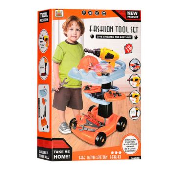 Szerszámkészlet emeletes tároló kocsival - 38 db-os, CSOMAGOLÁSSÉRÜLT - . kép