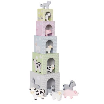 Jabadabado: Toronyépítő kocka figurákkal - Háziállatok - . kép