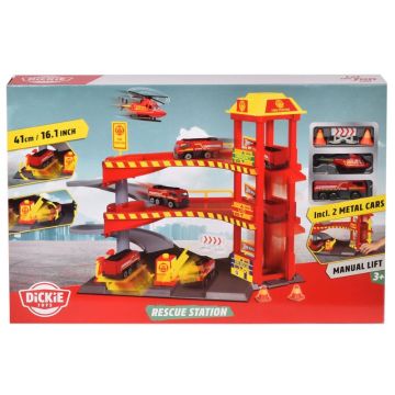 Dickie: Parkolóház játékszett - Tűzoltóság, 41 cm - . kép