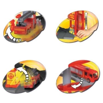 Dickie: Parkolóház játékszett - Tűzoltóság, 41 cm - . kép