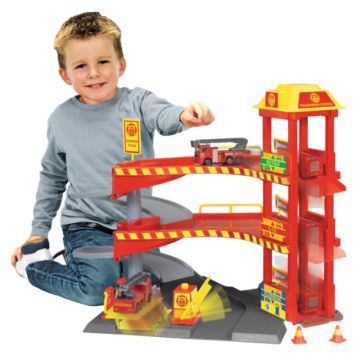 Dickie: Parkolóház játékszett - Tűzoltóság, 41 cm - . kép