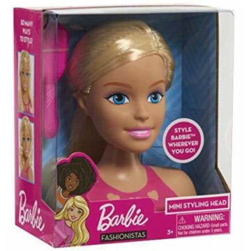Barbie Fashionistas: Fésülhető mini babafej - . kép