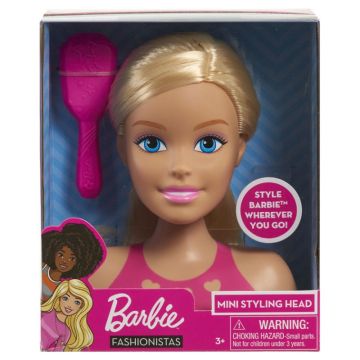 Barbie Fashionistas: Fésülhető mini babafej - . kép