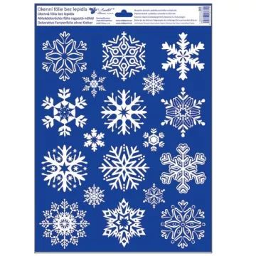 Schneeflocken-Fensteraufkleber, 30 x 42 cm - verschiedene Designs - . bild aus