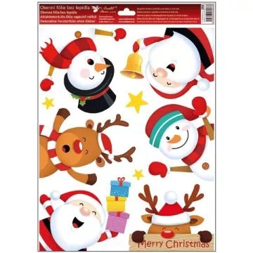 Samolepky na okno s veselým motivem, 30 x 42 cm - různě - .obrázek