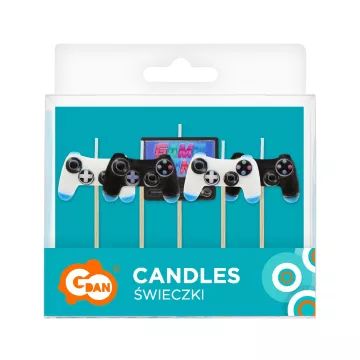 Set mit 5 Kerzen im Gamer-Design - . bild aus