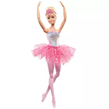 Barbie Dreamtopia: Tündöklő szivárványbalerina baba - szőke