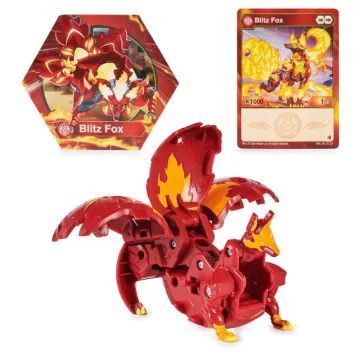 Bakugan Legends: S5 Deka Ball - Blitz Fox, rdeča - .slika