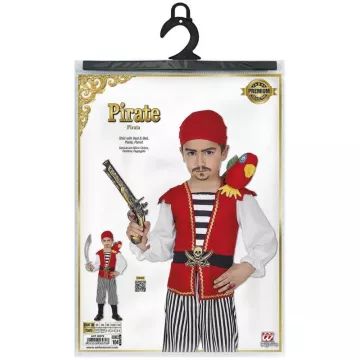 Kalóz jelmez papagájjal - 104 cm - . kép