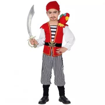 Kalóz jelmez papagájjal - 104 cm - . kép