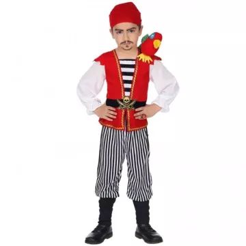 Kalóz jelmez papagájjal - 104 cm - . kép