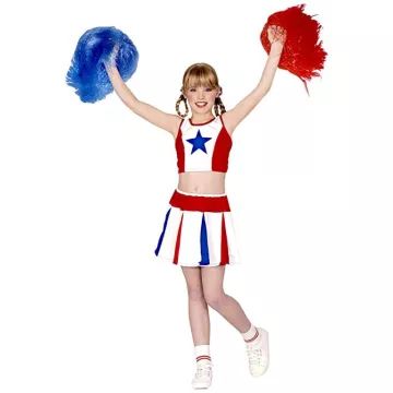 Kostým pro dívku s pom-pomy - velikost 128 cm - .obrázek