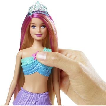 Barbie Dreamtopia: Tündöklő szivárványsellő Barbie CSOMAGOLÁSSÉRÜLT - . kép