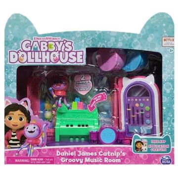 Gabby's Dollhouse: Deluxe soba set - DJ Catnipova glasbena soba - .slika