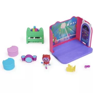 Gabby's Dollhouse: Deluxe soba set - DJ Catnipova glasbena soba - .slika